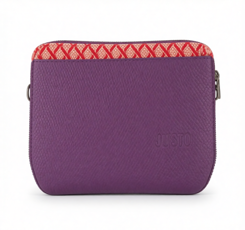 Women’s  purple*Red Italian Handbag (JUSTO)