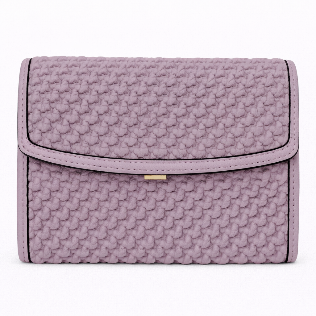 Woman's Purple Italian Handbag (ALEX MAX)