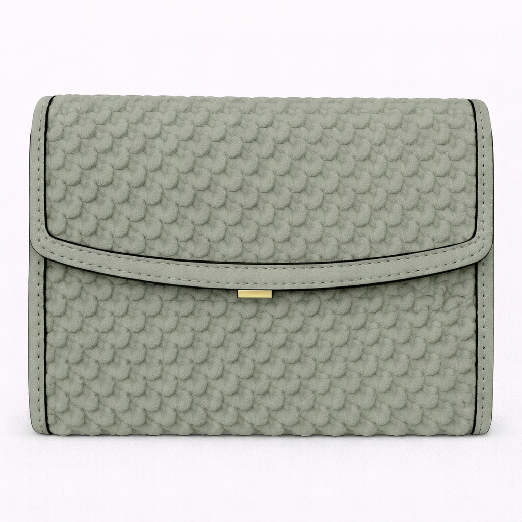 Woman's  Light Olive Green Italian Handbag (ALEX MAX)