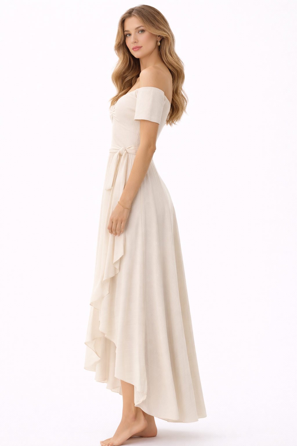 Dreses White pleated wrap tie dress( Guess)