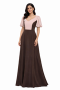 Dreses marciano Elegant beige and brown maxi dress (Guess)