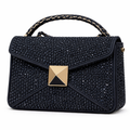 Italian Women's Handbag  Black ( ALEX MAX)