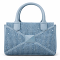 Woman's Light Blue Italian Handbag (ALEX MAX)