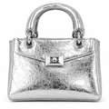 Woman's Silver Italian Handbag (ALEX MAX)