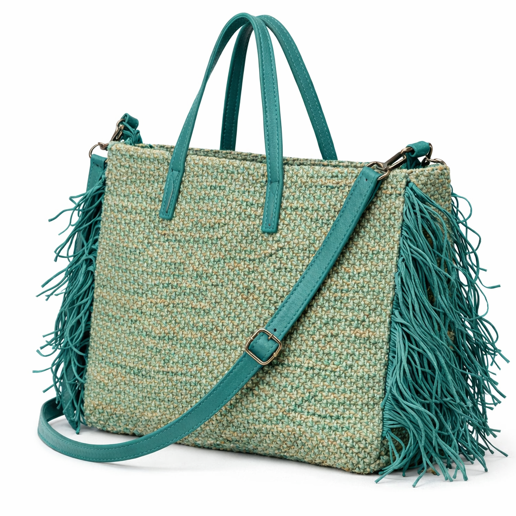 Italian Women's Handbag – Turquoise Green(ALEX MAX)