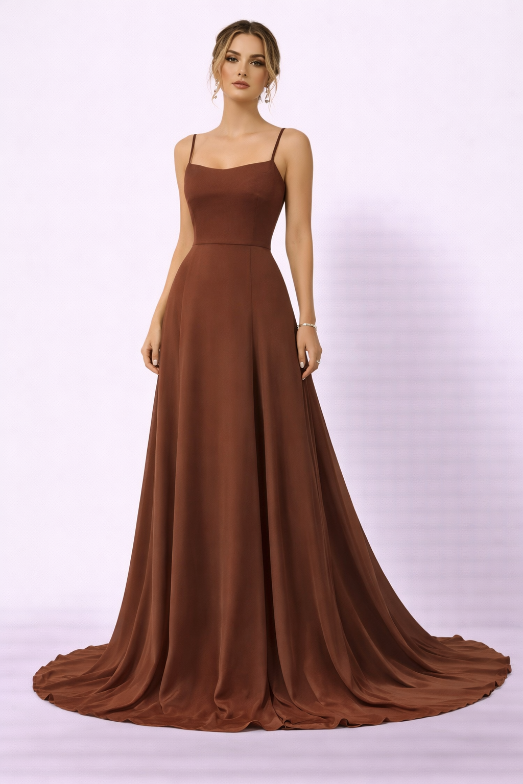 Dreses Simple brown dress with spaghetti straps(Guess)