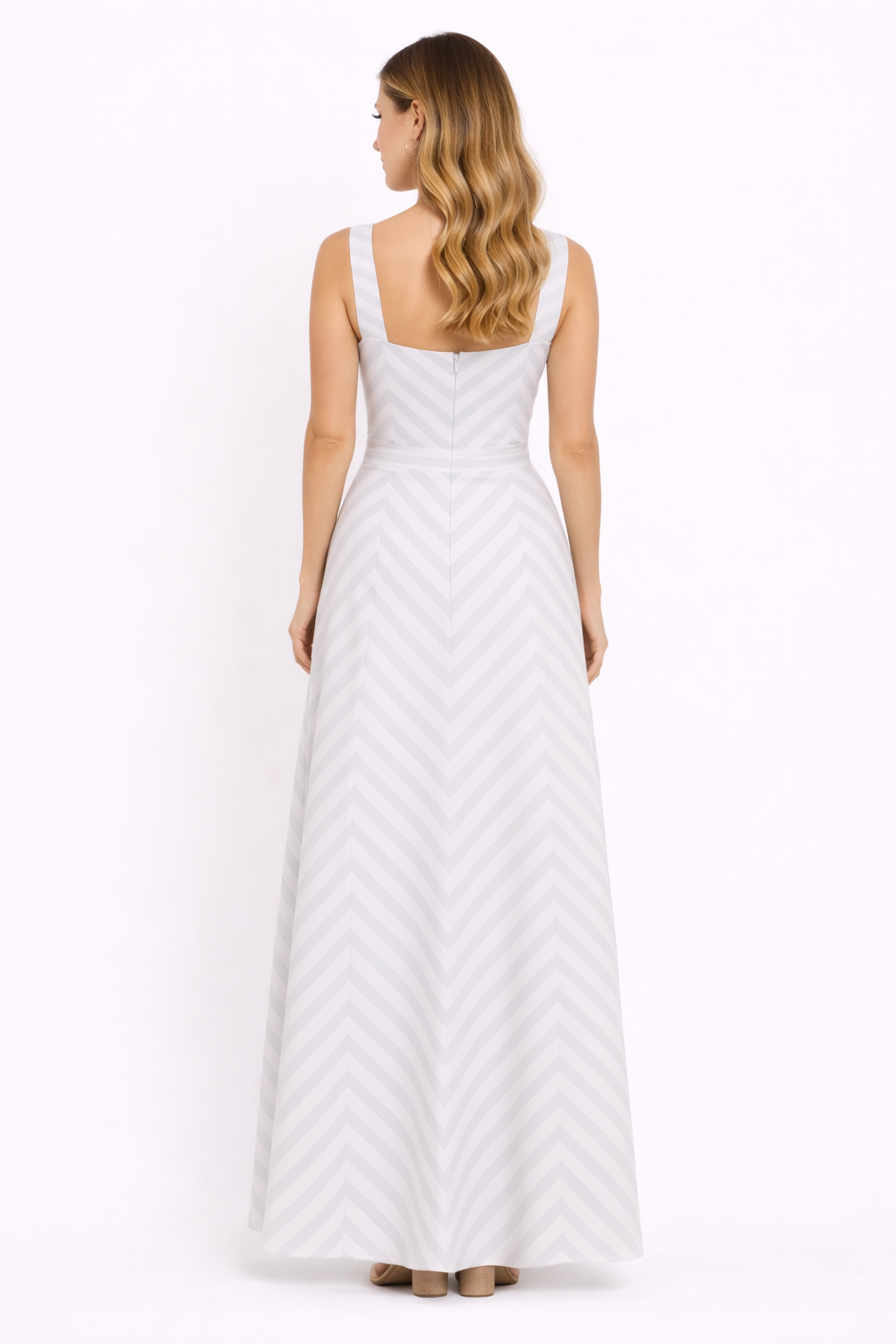 Dreses  Light Grey & White Stripes(Guess)