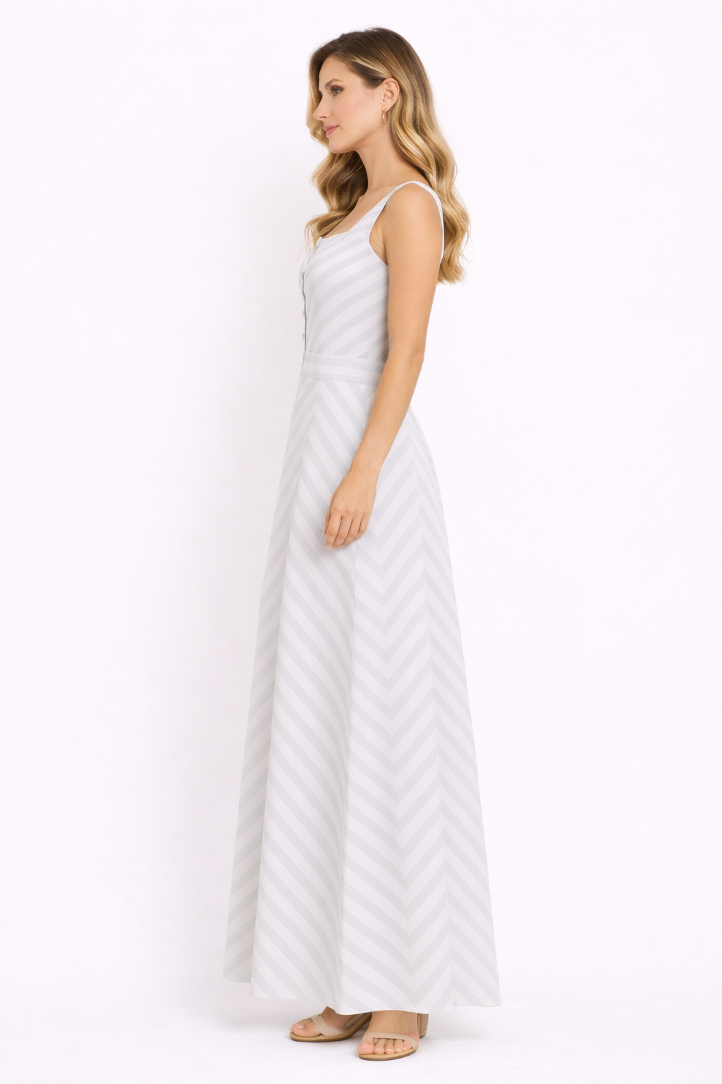 Dreses  Light Grey & White Stripes(Guess)