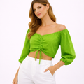 Green Cropped  Top (Hanita)