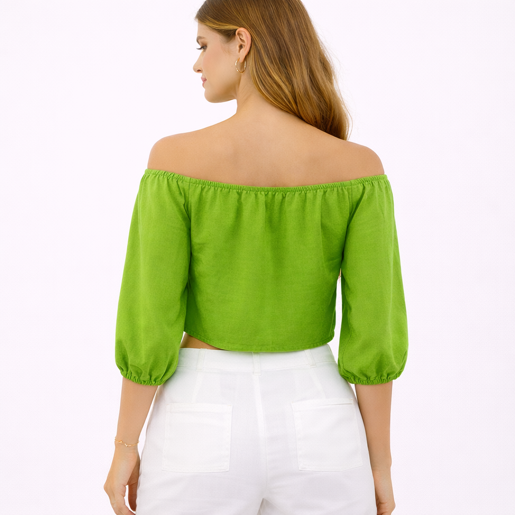 Green Cropped  Top (Hanita)