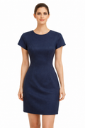 Elegant navy blue classic dress (Guess)