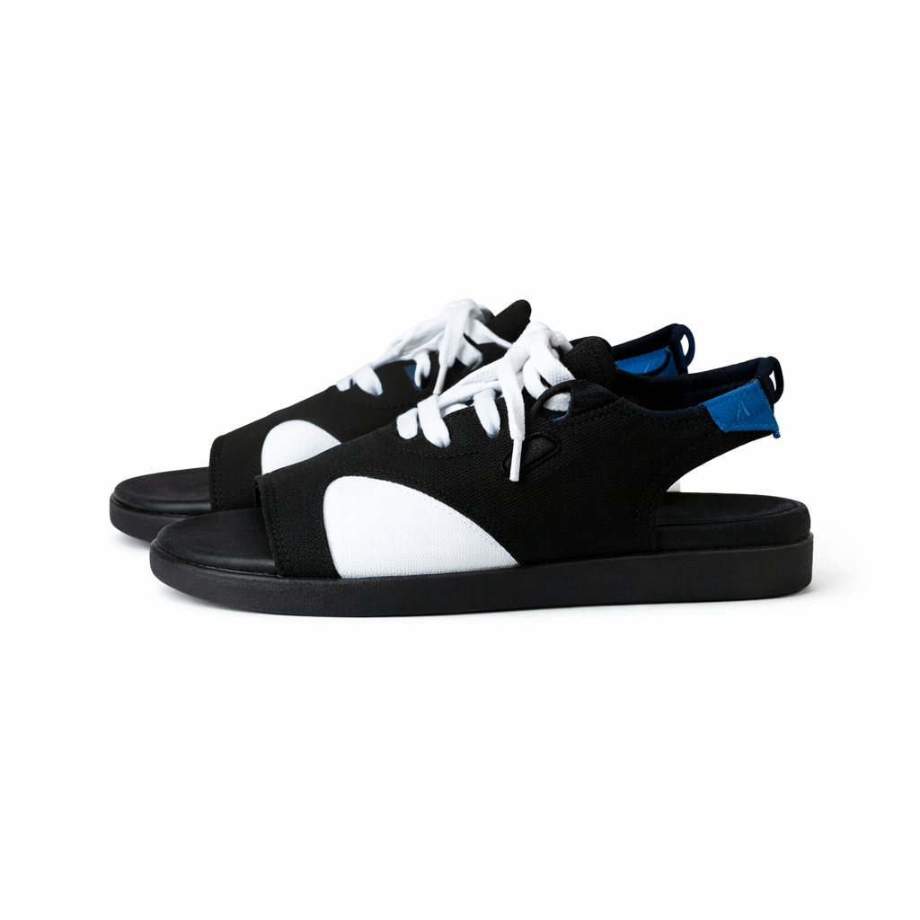 Comfortable black platform sandals (MGTN)