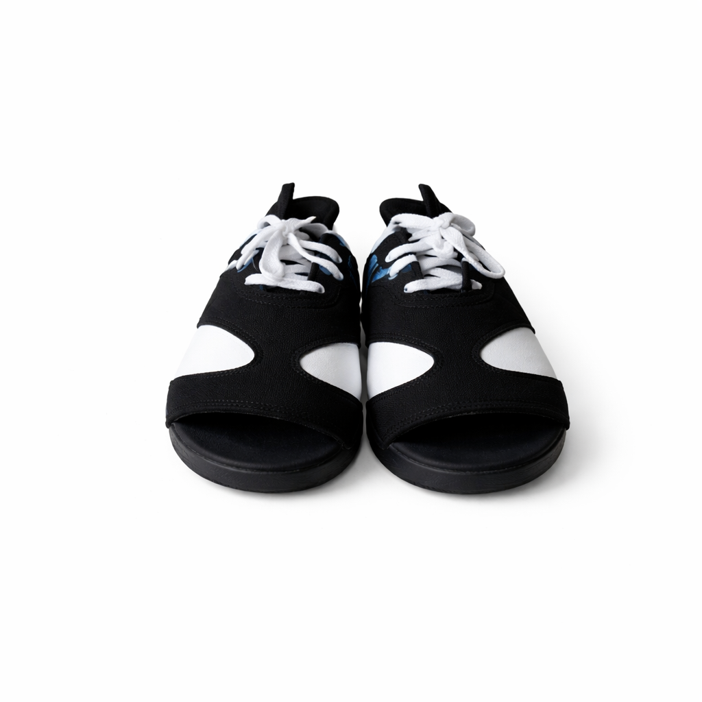 Comfortable black platform sandals (MGTN)