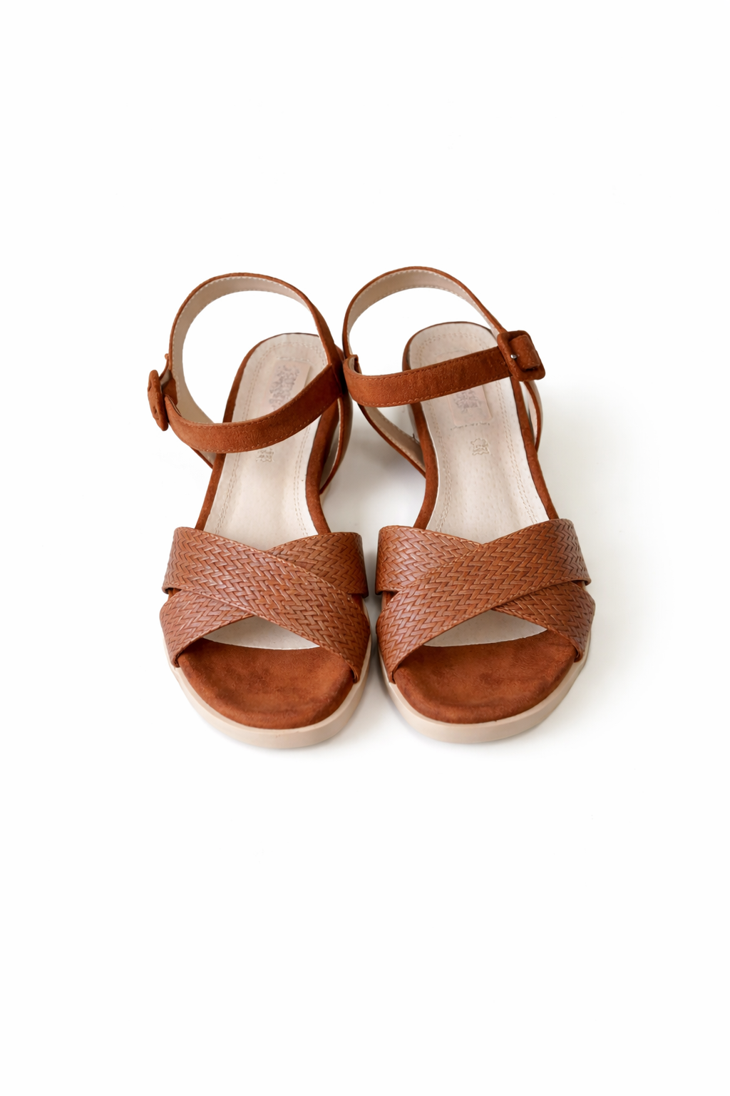 Sandle Warm tan elegant woven straps (MGTN)