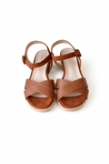Sandle Warm tan elegant woven straps (MGTN)