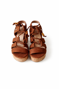 Elegant tan woven stylish sandal  (MGTN)