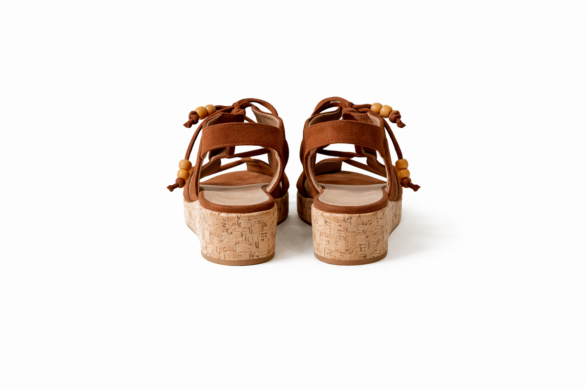 Elegant tan woven stylish sandal  (MGTN)