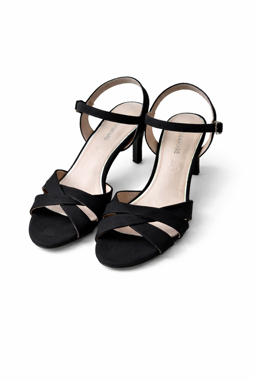 Black, classic, suede, elegant, heeled (Mariamare)