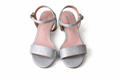 Elegant silver glittery heeled shoes (Mariamare)