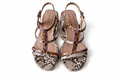 Snake print wedge platform sandals  (Mariamare)