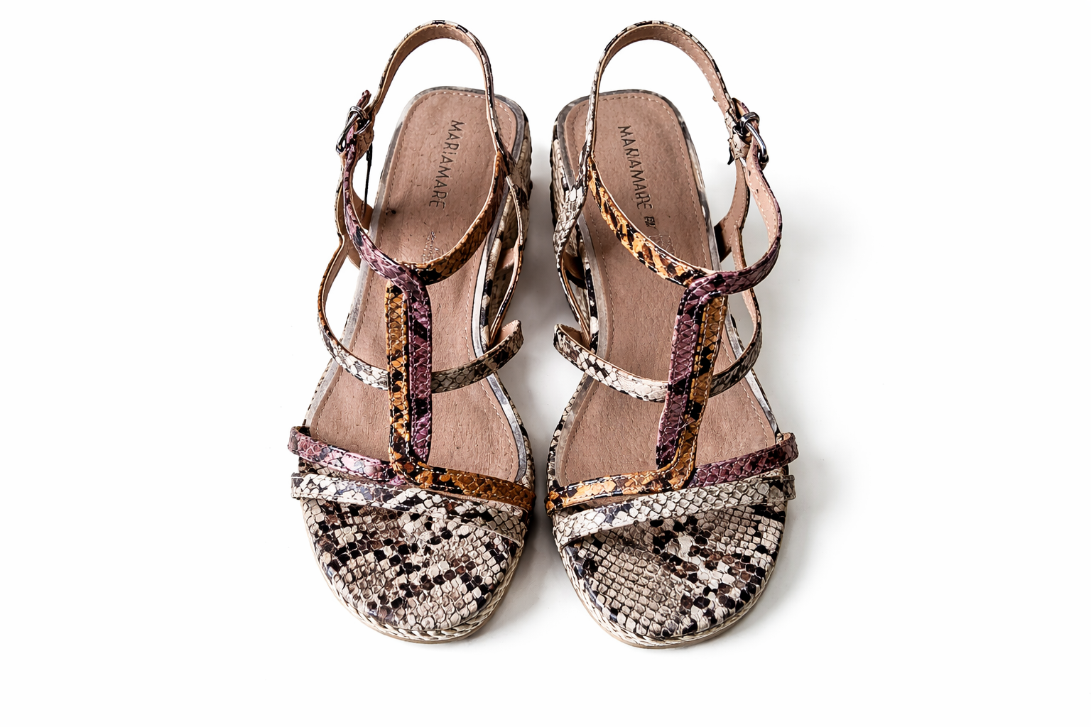 Snake print wedge platform sandals  (Mariamare)