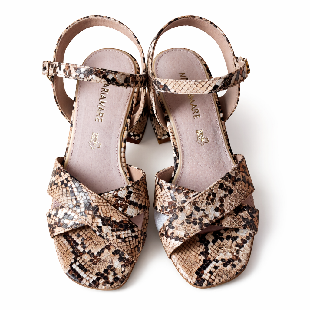Snakeskin print sandals (Mariamare)