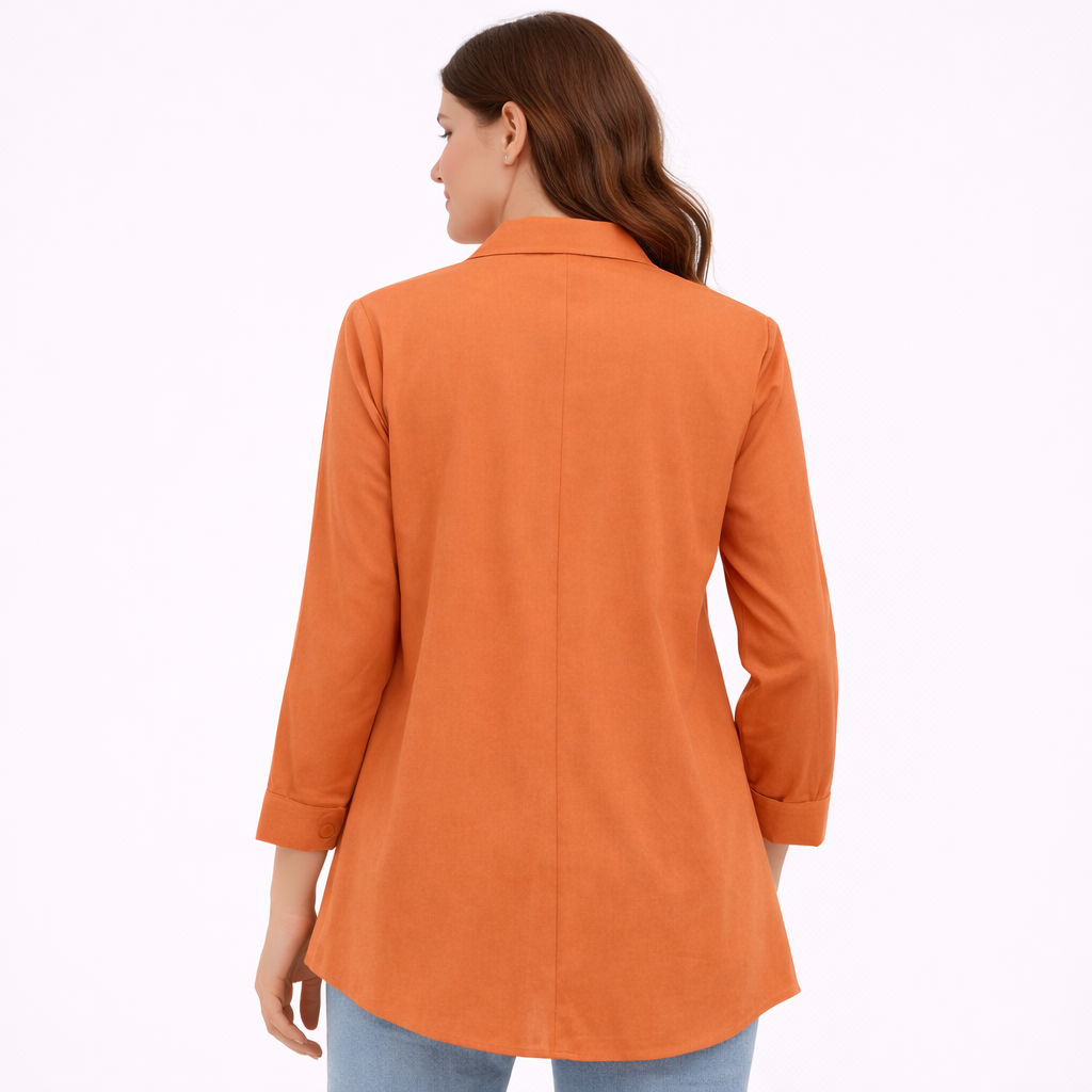 Soft classic mustard modern blouse  (Hanita)
