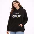 Comfortable black casual hoodie blouse style (Hanita)