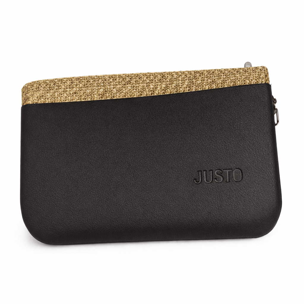 Women’s black*gold Italian Handbag (JUSTO)
