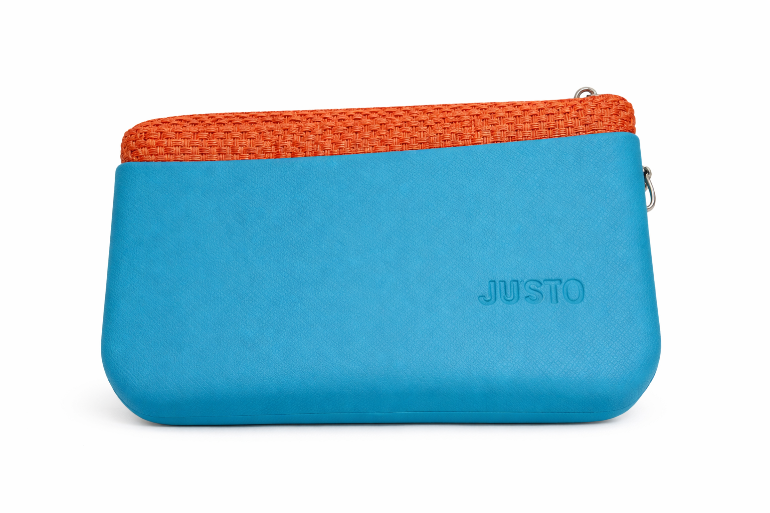 Women’s blue *orang  Italian Handbag (JUSTO)