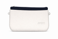 Women’s  white*dark blue Italian Handbag (JUSTO)