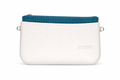 Women’s  white*light blue Italian Handbag (JUSTO)