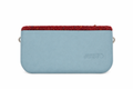 Women’s sky blue*red Italian Handbag (JUSTO)