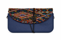 Women’s blue *multicolor Italian Handbag (JUSTO)