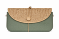 Women’s  green * brown Italian Handbag (JUSTO)