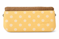 Women’s yellow polka dot *brown Italian Handbag (JUSTO)