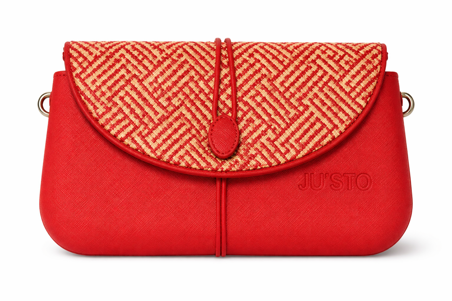 Women’s Red Italian Handbag (JUSTO)