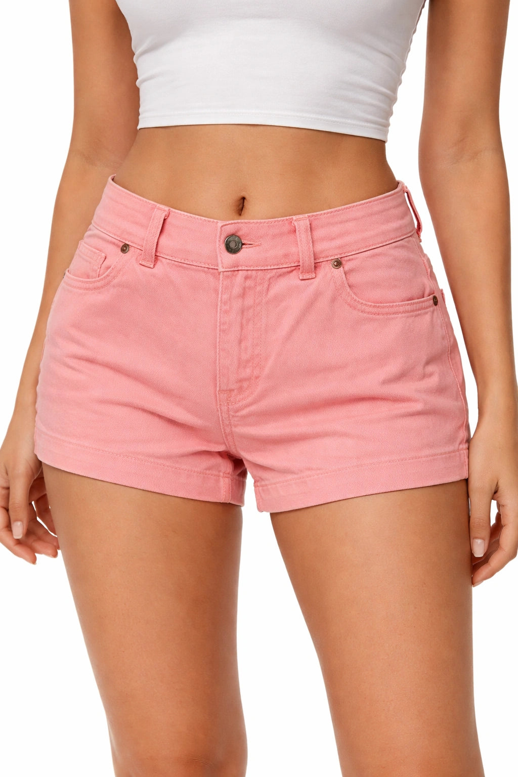 Pink  Denim Shorts (INSIDE)