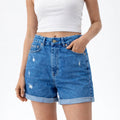 Blue Denim Shorts (INSIDE)