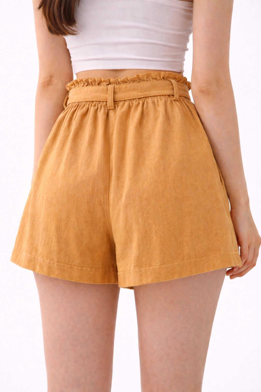 Women’s Caramel Brown Shorts (inside)