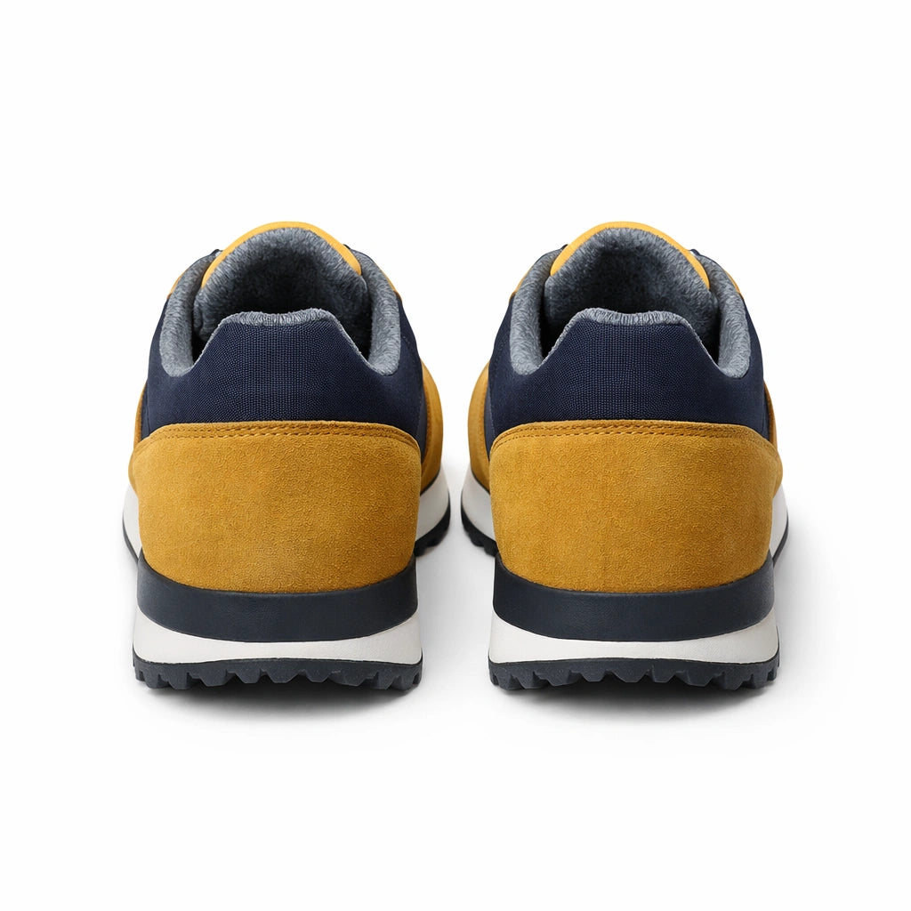 Men’s Yellow & Navy Sneakers (inside)
