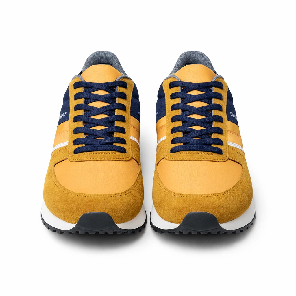 Men’s Yellow & Navy Sneakers (inside)