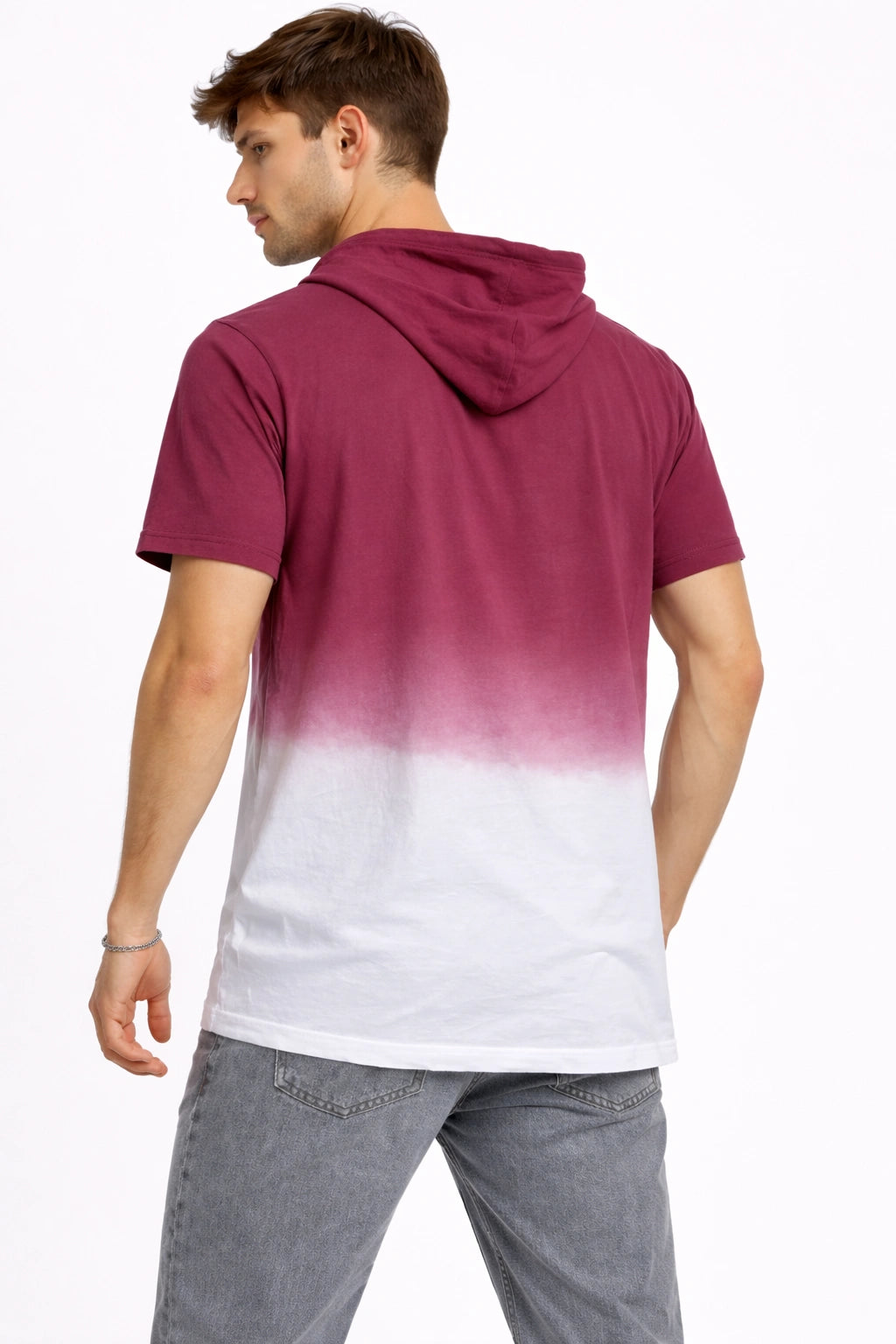 Men’s Burgundy Gradient T-Shirt (inside)