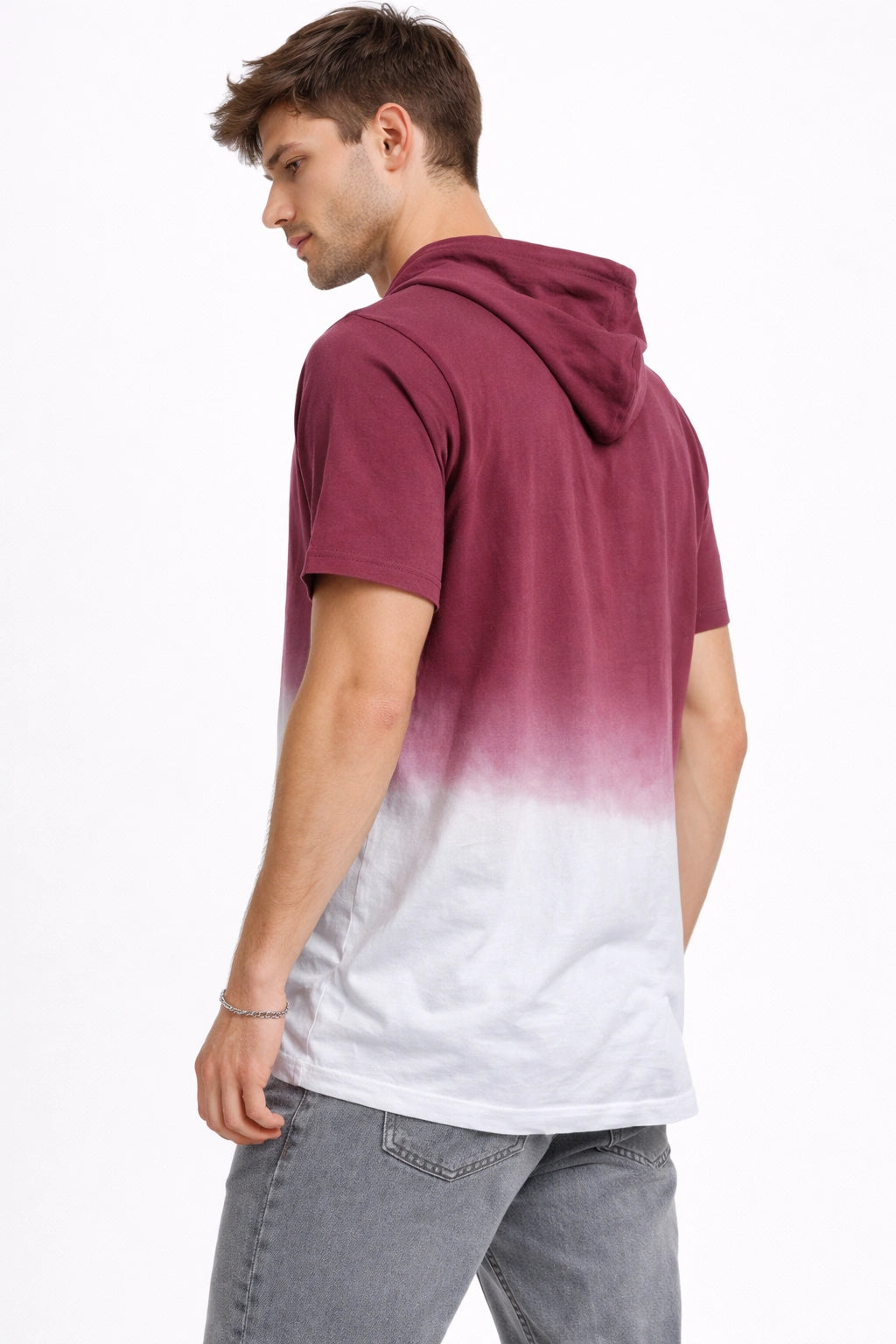 Men’s Burgundy Gradient T-Shirt (inside)