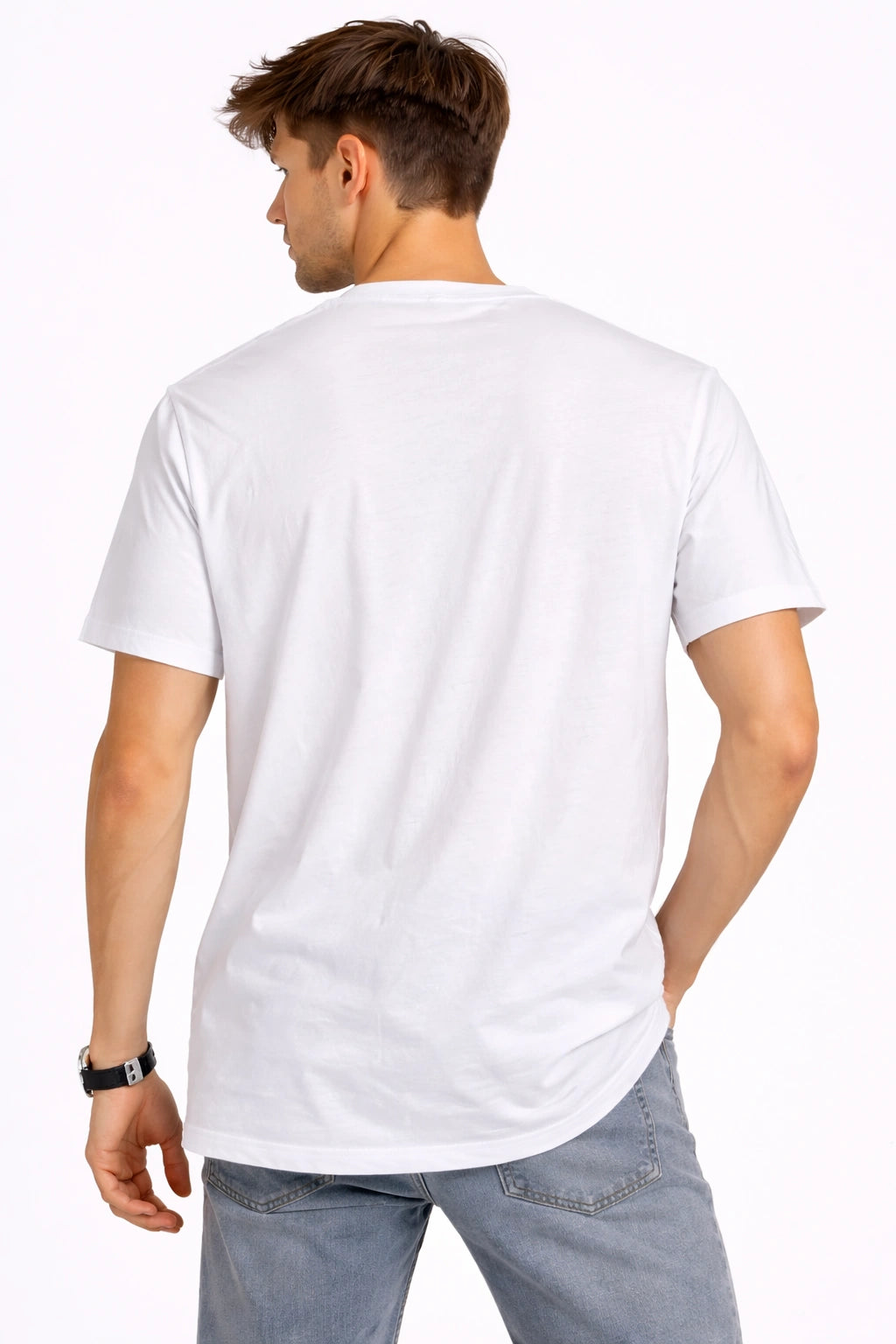Men’s White Border Field Graphic T-Shirt (inside)