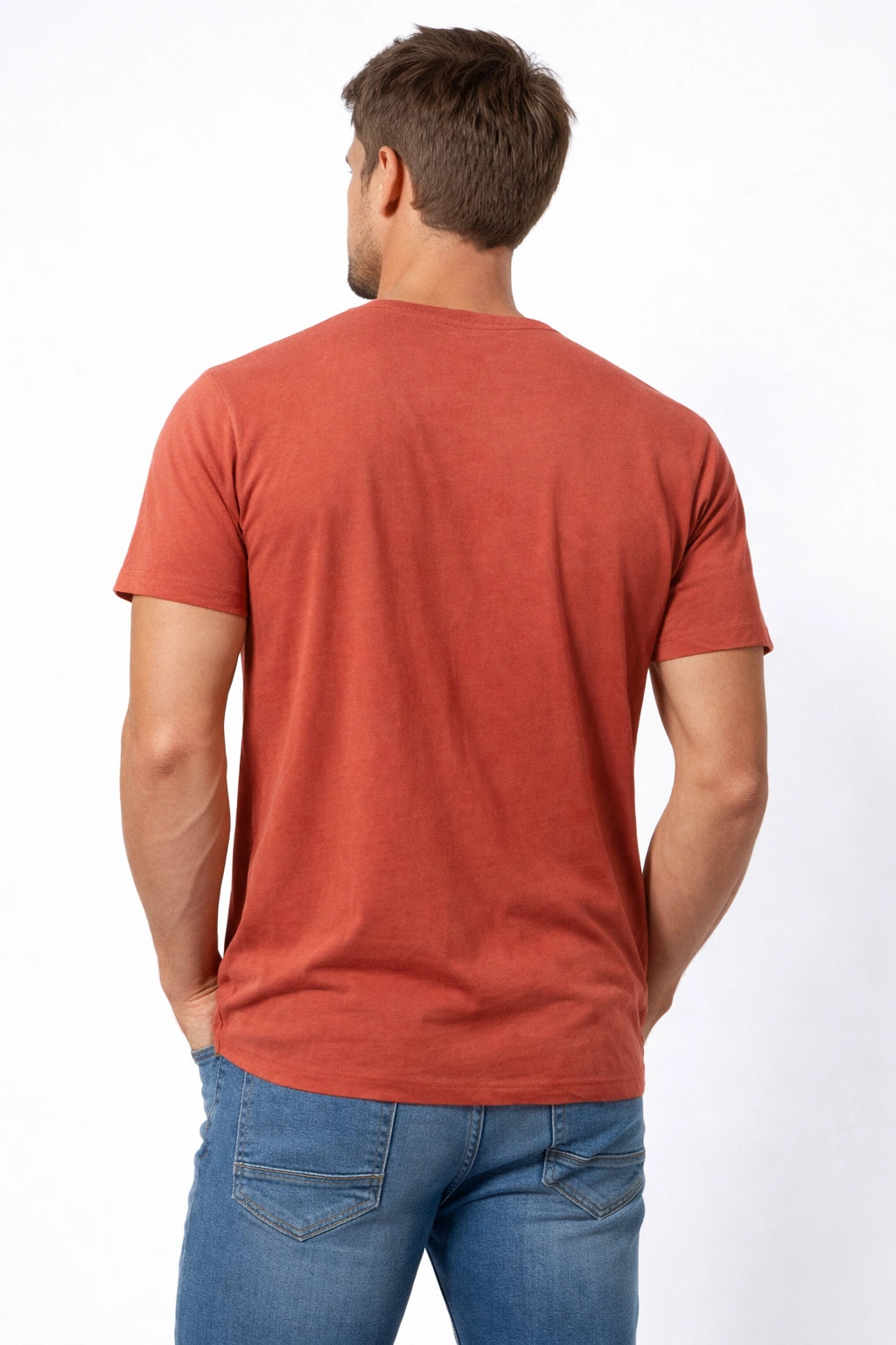Brick Red Men’s T-Shirt (INSIDE)