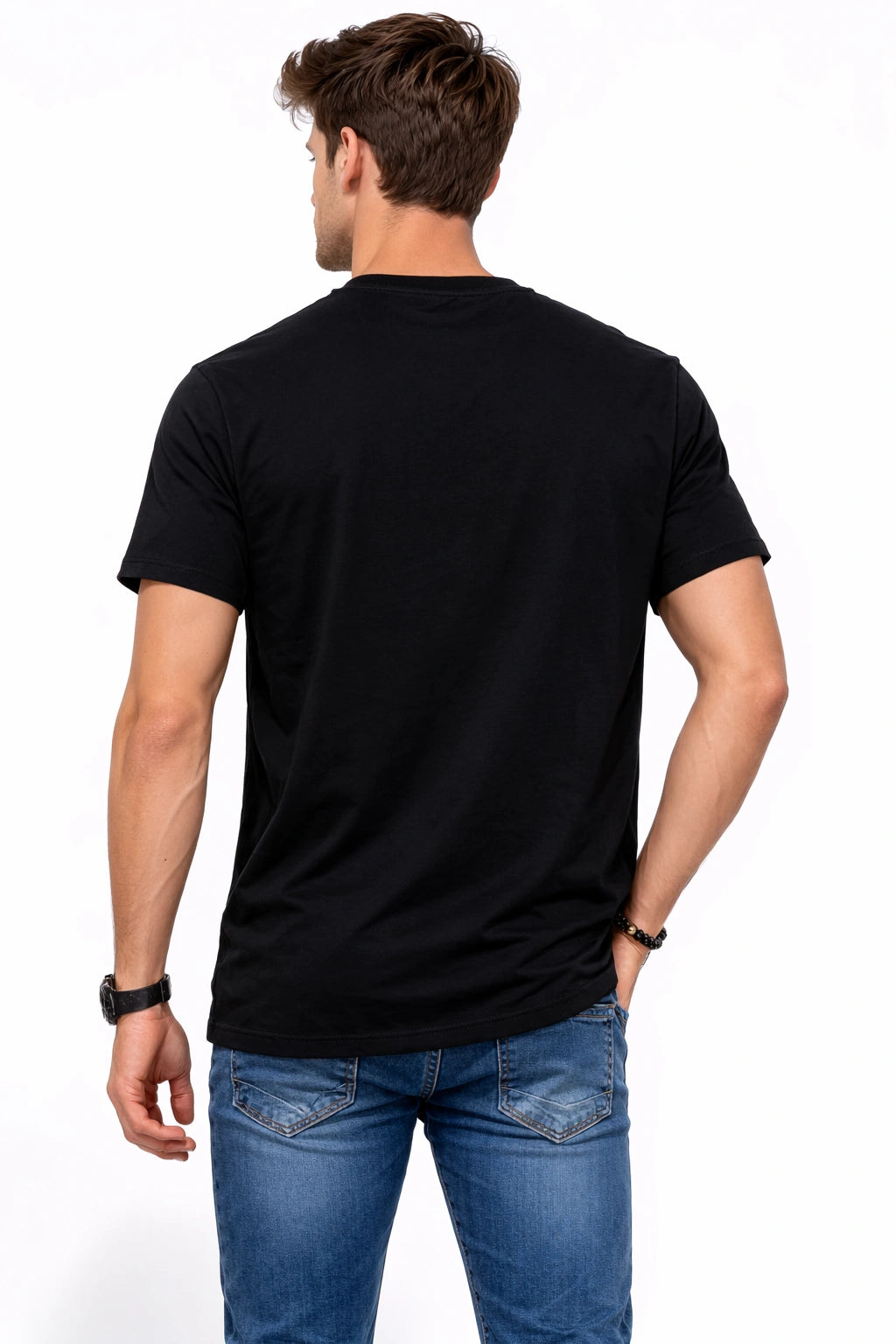 Black Cartoon Graphic Men’s T-Shirt (INSIDE)