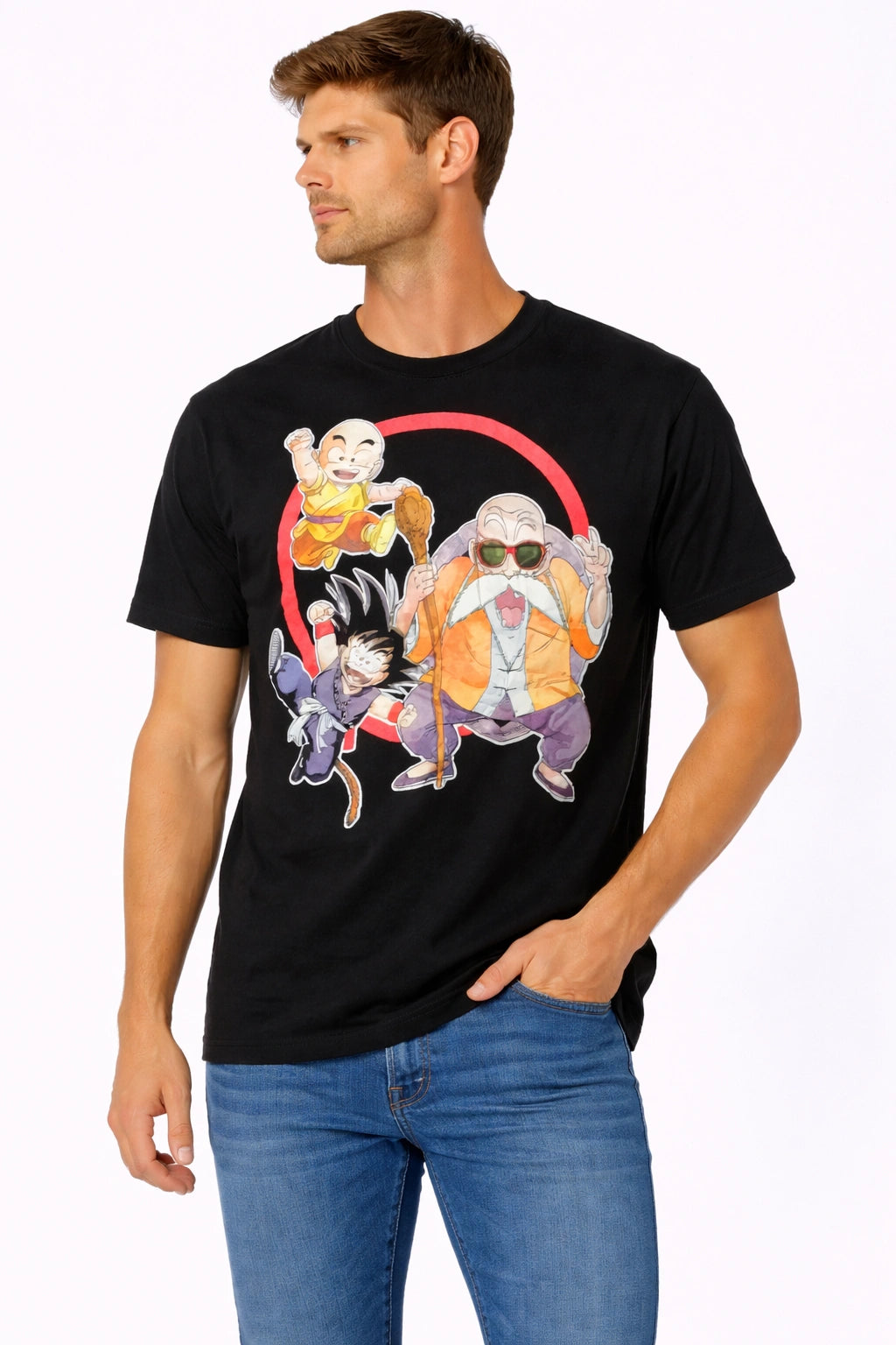 Black Cartoon Graphic Men’s T-Shirt (INSIDE)