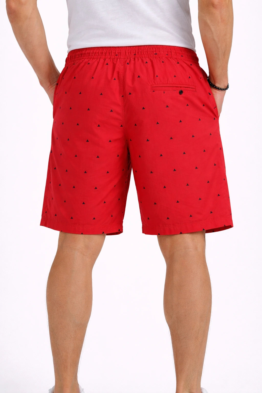 Men’s Red Mini Print Shorts (INSIDE)