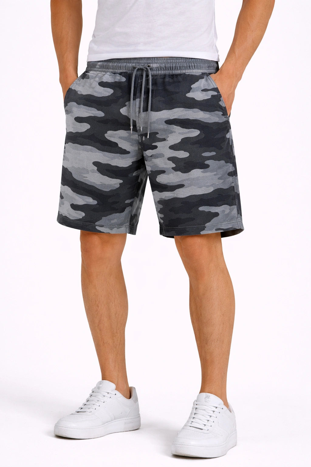 Men’s Grey Urban Print Shorts (INSIDE)
